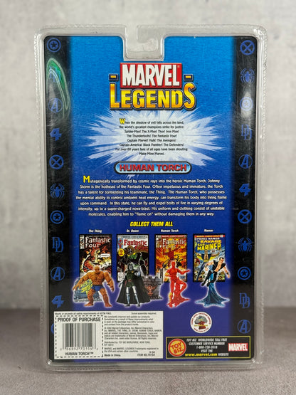 Figura Human Torch Marvel Legends 2002 sellado