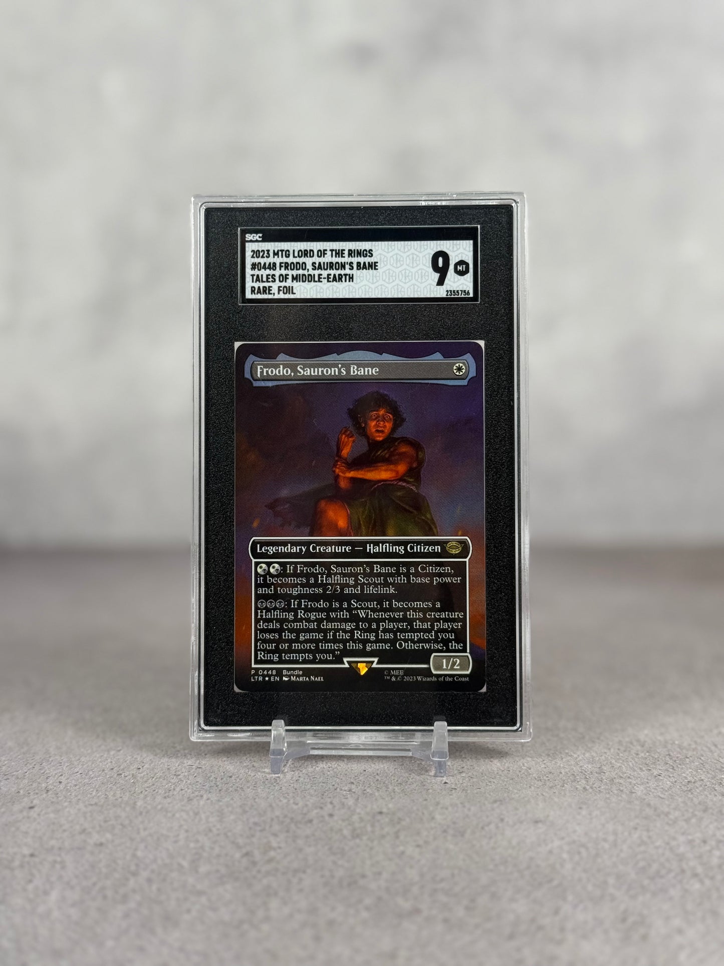 MTG Frodo Foil Secret Rare SGC 9