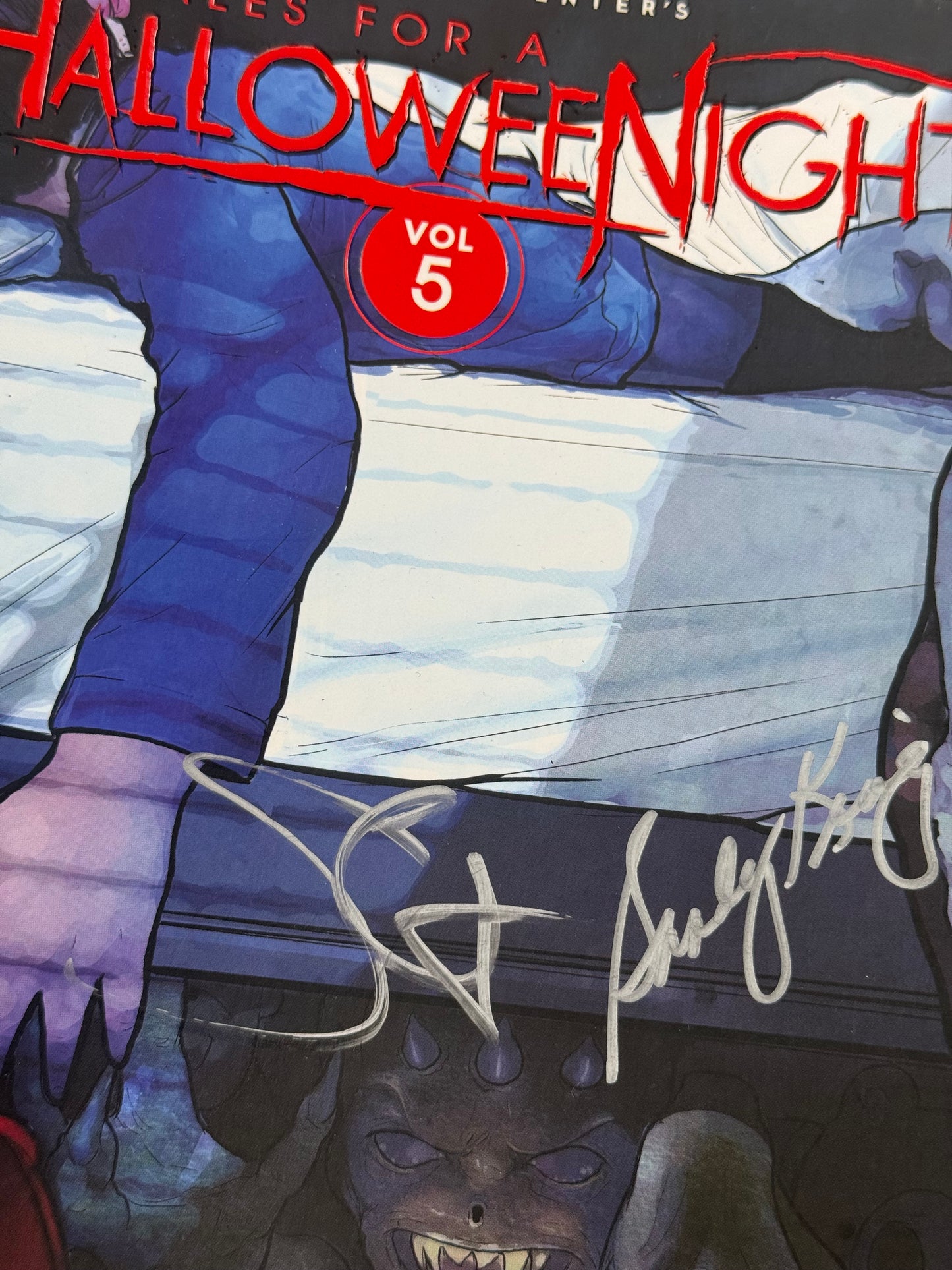 Comic Halloween Nights Vol 5 2019 NYCC firmado por John Carpenter y Sandy King
