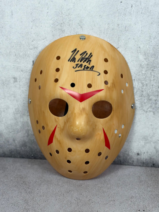 Máscara Jason Voorhees Viernes 13 con licencia firmada por Kane Hodder – JSA
