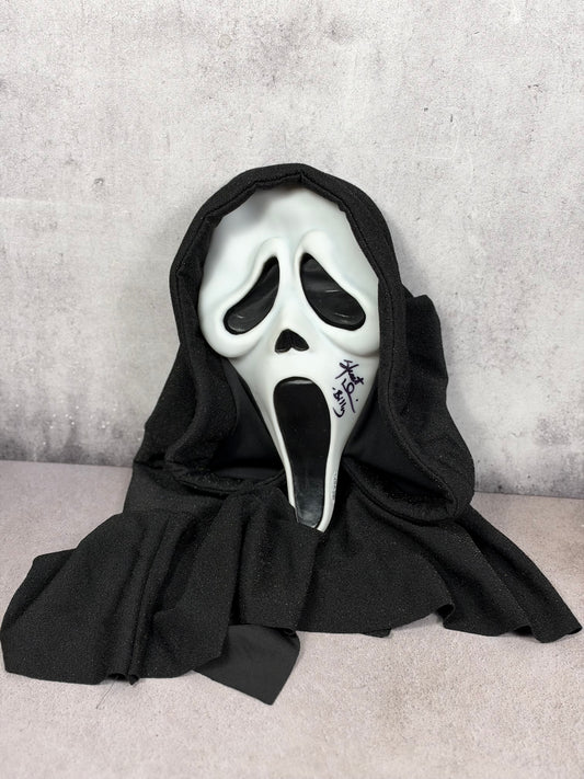 Máscara Ghostface Scream con licencia firmada por Skeet Ulrich – JSA