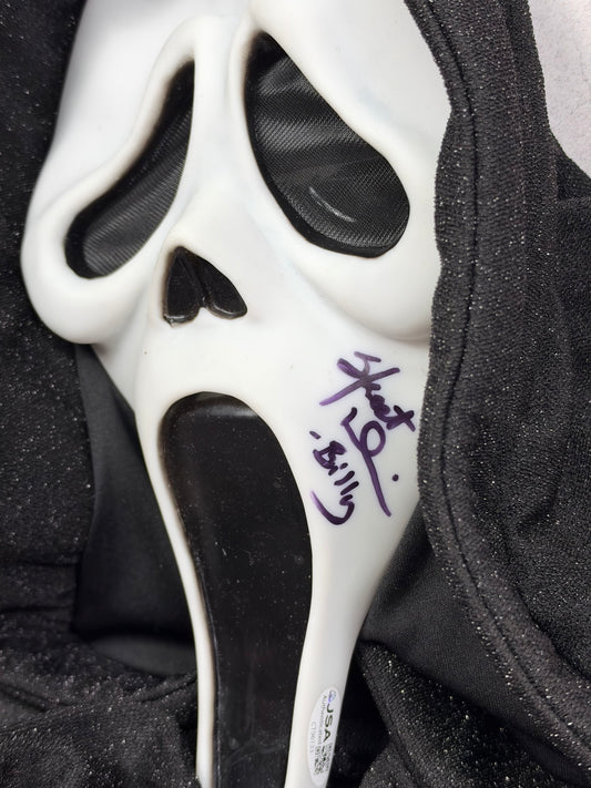 Máscara Ghostface Scream con licencia firmada por Skeet Ulrich – JSA