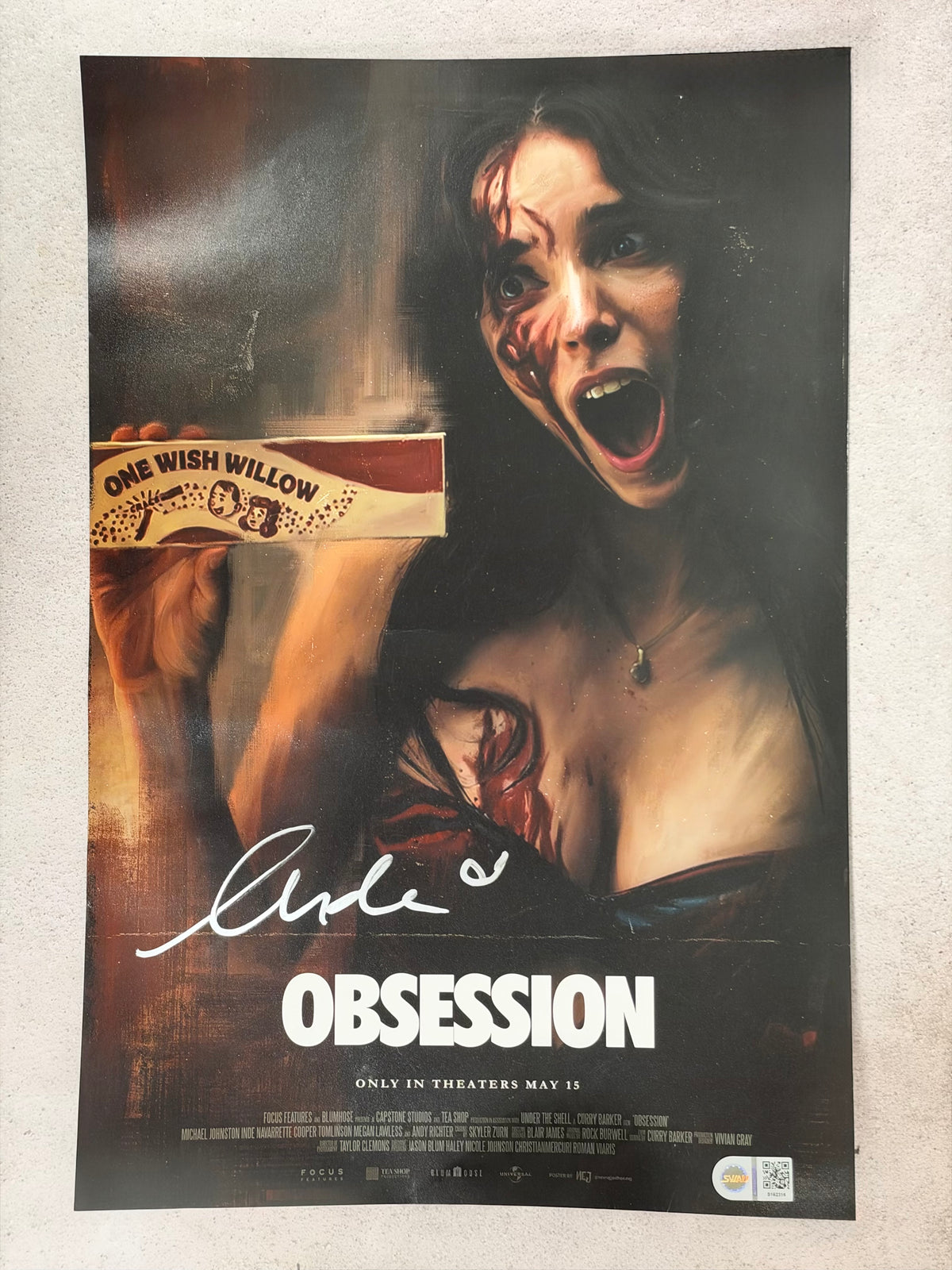 Póster Obsession firmado por Inde Navarrete – SWAU