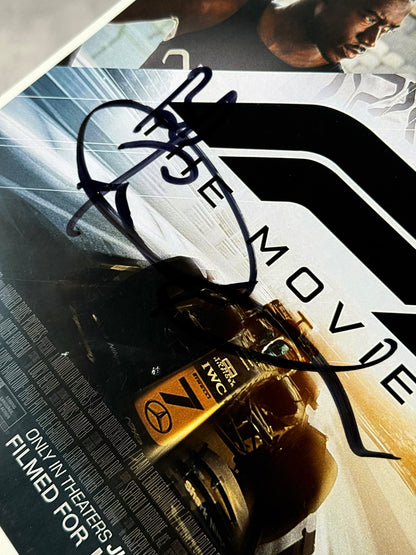 Poster Película F1 firmado por Brad Pitt, Damson Idris y Joseph Kosinski (JSA)
