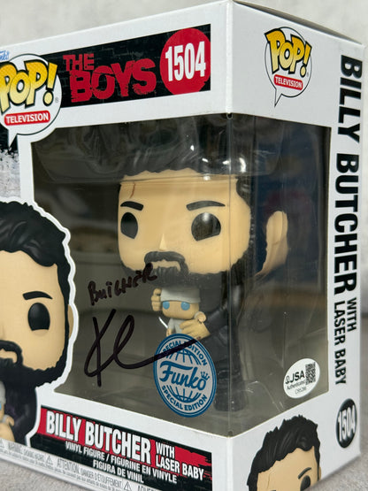 Funko Billy Butcher firmado por Karl Urban (JSA)