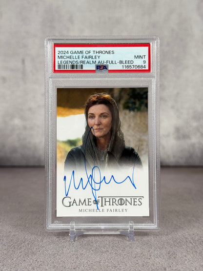 Tarjeta Game of Thrones - Catelyn Stark firmada por Michelle fairley PSA 9
