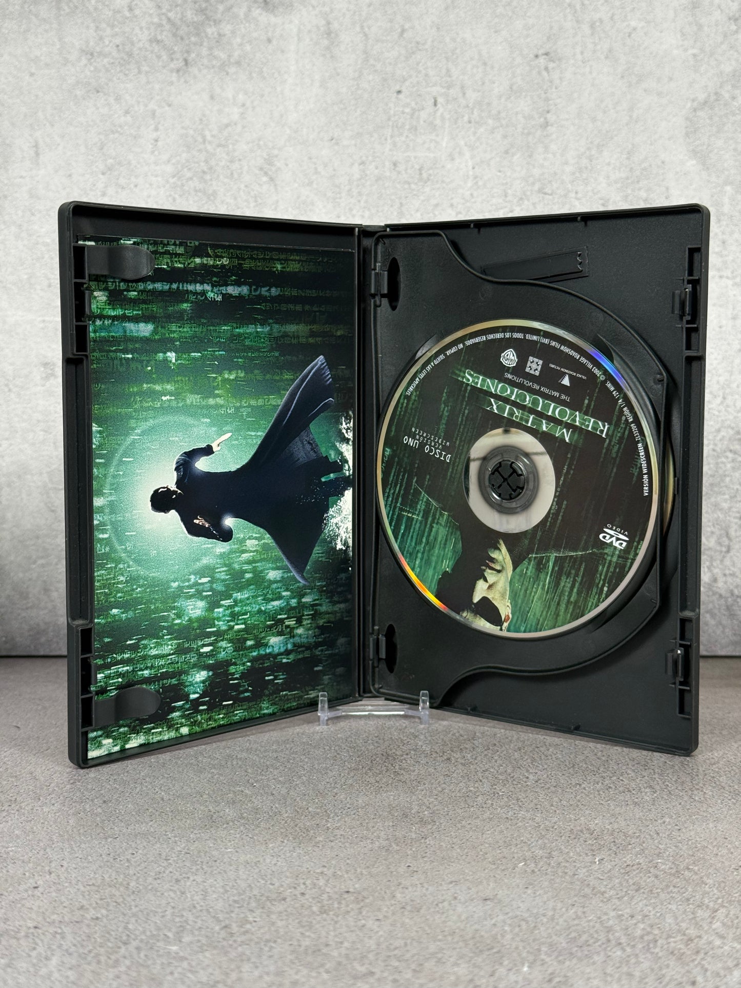 DVD original Matrix Revoluciones firmado por Laurence Fishburne (Morpheus) (JSA)