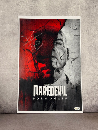 Poster Daredevil Born again firmado por Charlie Cox (JSA)