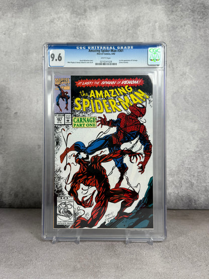 Comic Amazing Spiderman #361 Carnage 1st appearence CGC 9.6