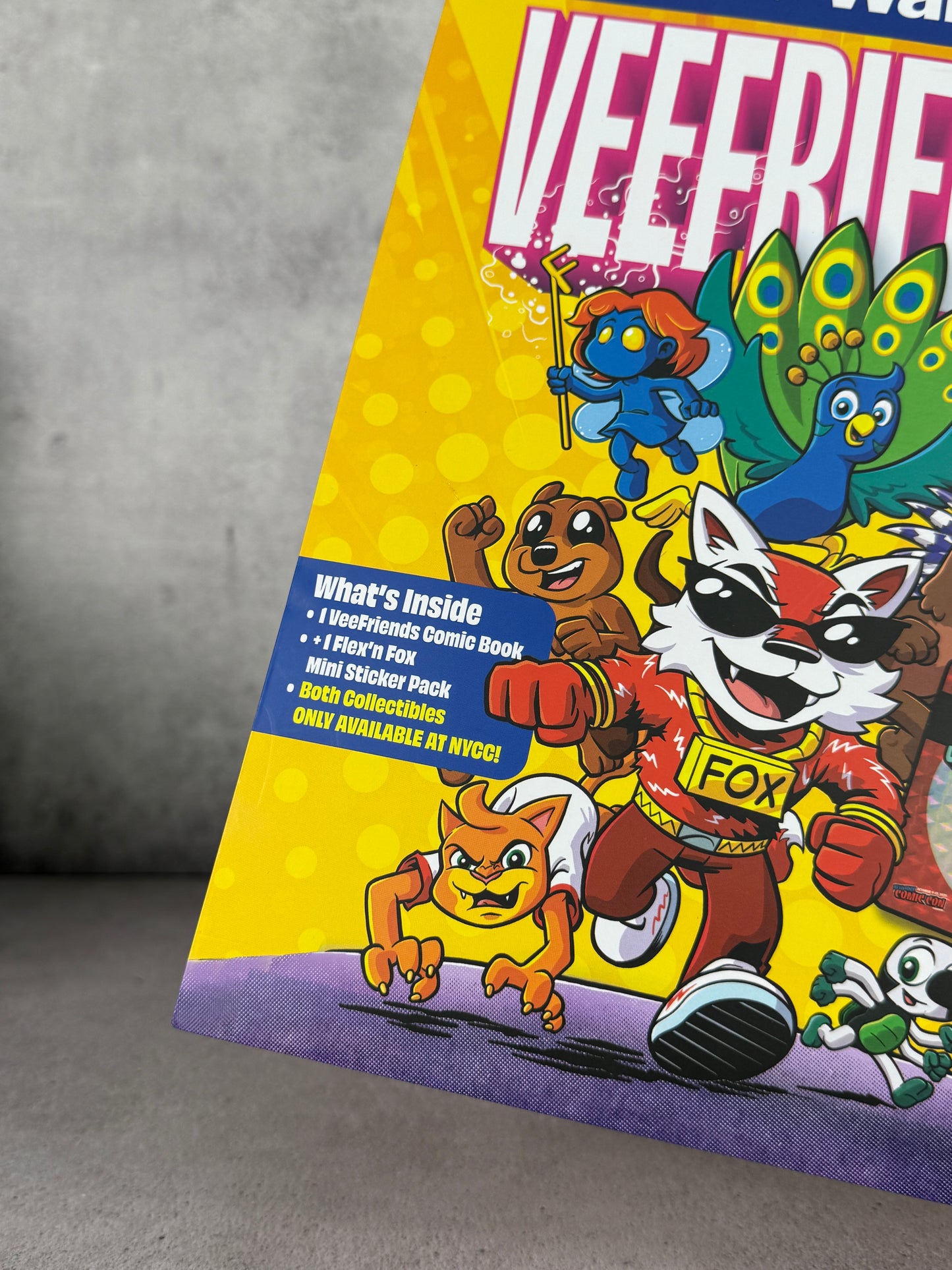 Mystery bag Veefriends Comic + stickers exclusiva de NYCC 2025 y Walmart