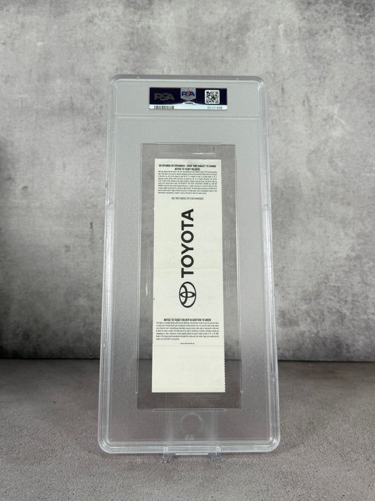 Boleto real NBA finals 2000 game 6 firmado por Shaq