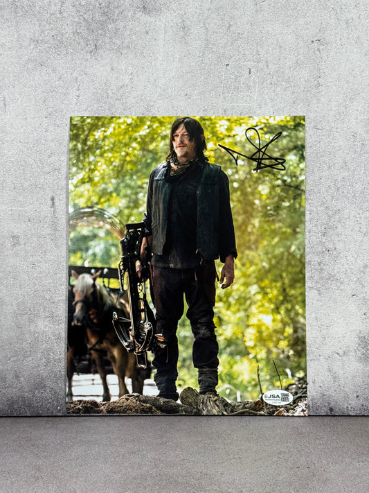 Foto Daryl Dixon firmada por Norman Reedus (JSA)