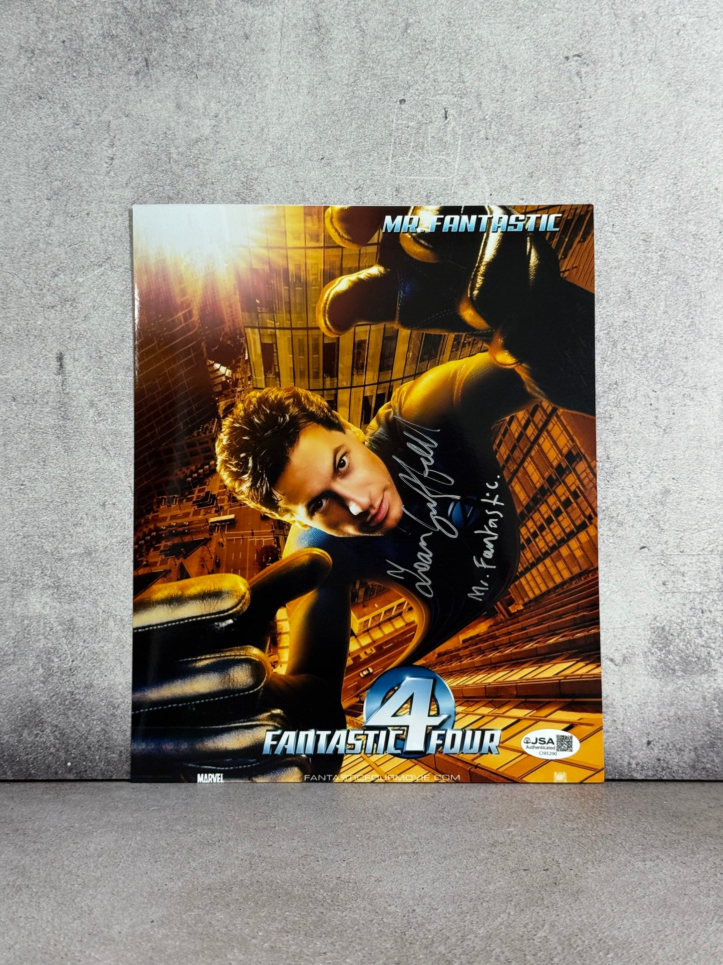 Foto Mr fantastic firmada por Ioan Gruffudd (JSA)