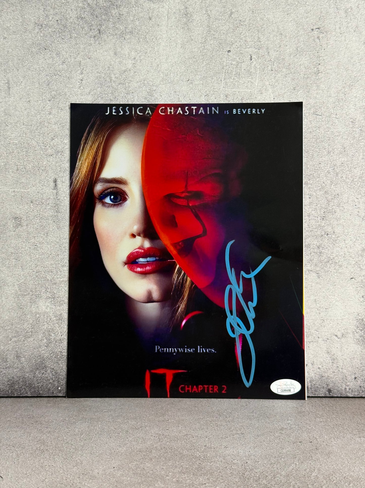 Foto IT firmada por Jessica Chastain (JSA)