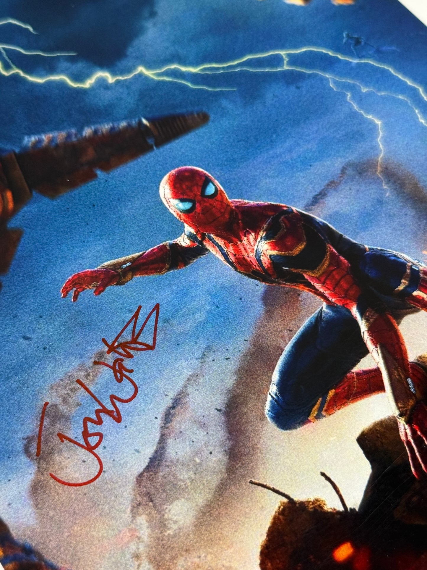 Print Spiderman No Way Home firmado por Jon Watts (JSA)