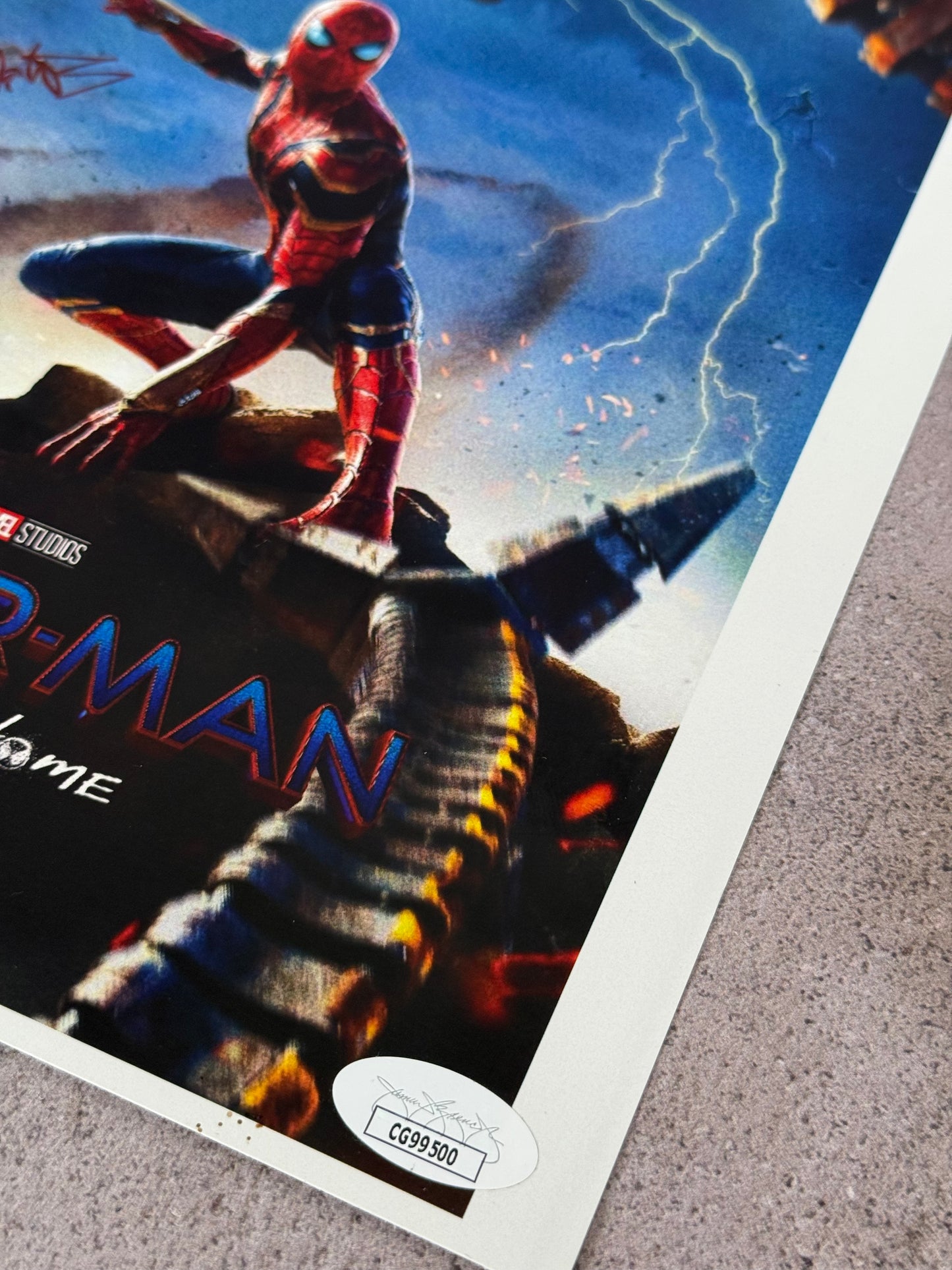 Print Spiderman No Way Home firmado por Jon Watts (JSA)