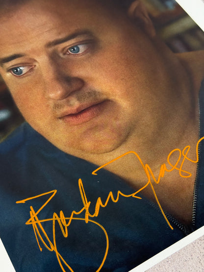 Foto The Whale firmada por Brendan Fraser (JSA)