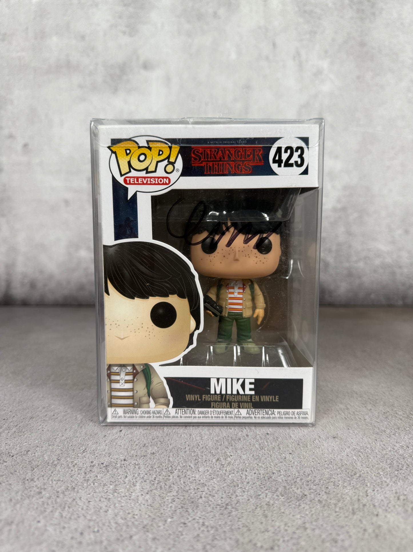 Funko Pop Mike • Stranger Things — Firmado por Finn Wolfhard • Certificado JSA