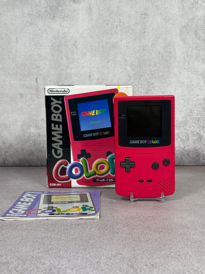 Game Boy Color Rosa — Edición Japonesa • Caja e Instructivo Original