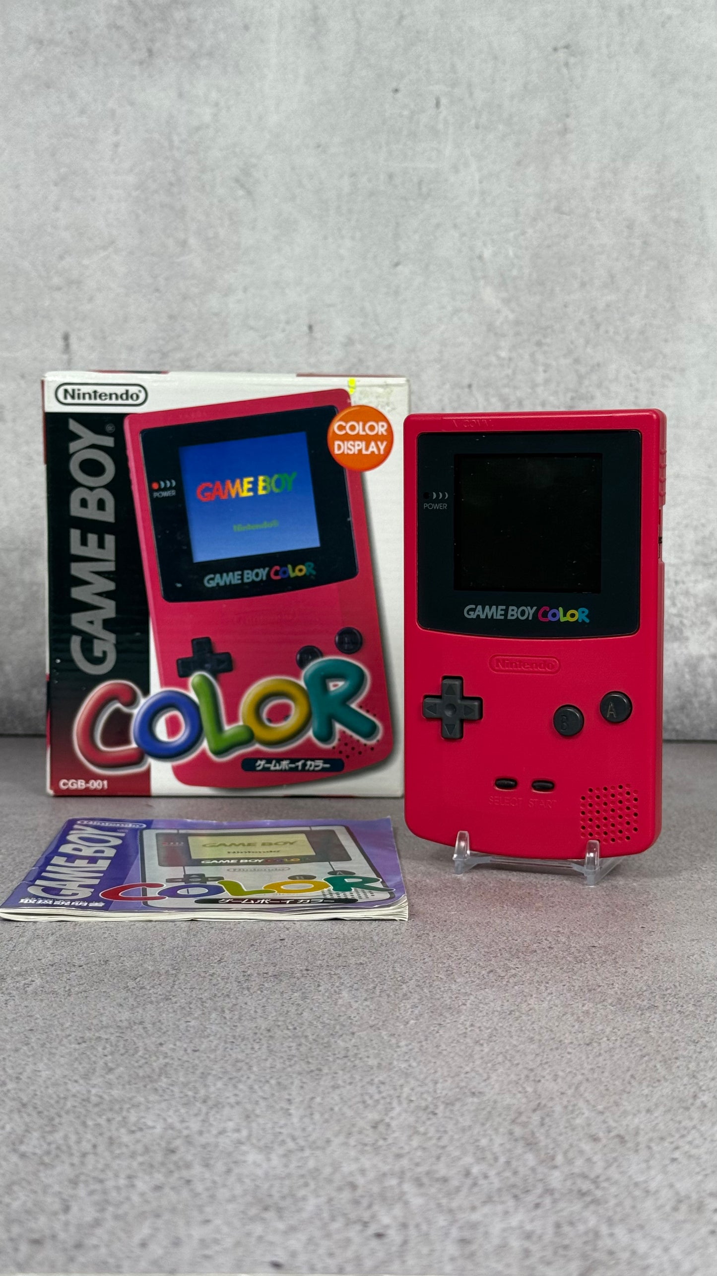 Game Boy Color Rosa — Edición Japonesa • Caja e Instructivo Original