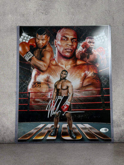 Poster firmado por Mike Tyson JSA