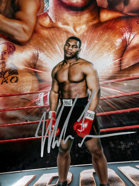 Poster firmado por Mike Tyson JSA