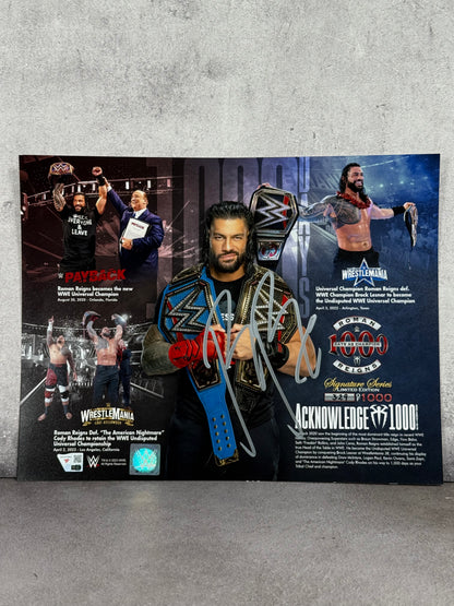 Poster firmado por Roman Reigns (edición limitada)
