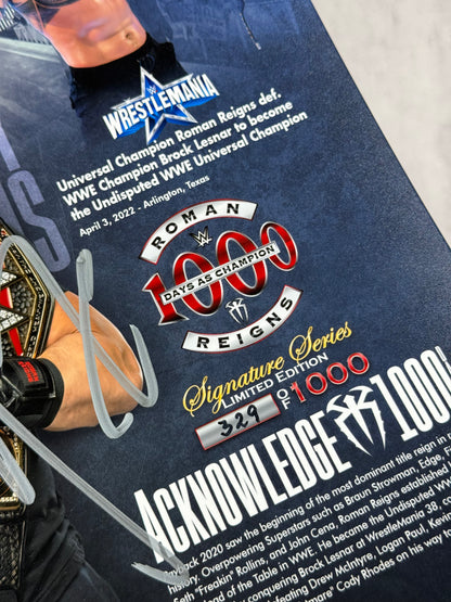 Poster firmado por Roman Reigns (edición limitada)