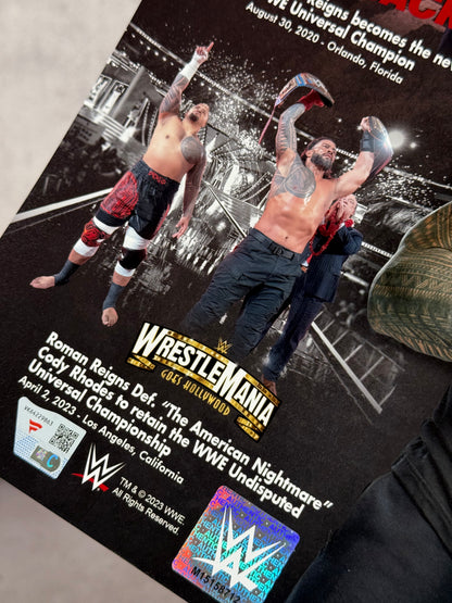 Poster firmado por Roman Reigns (edición limitada)