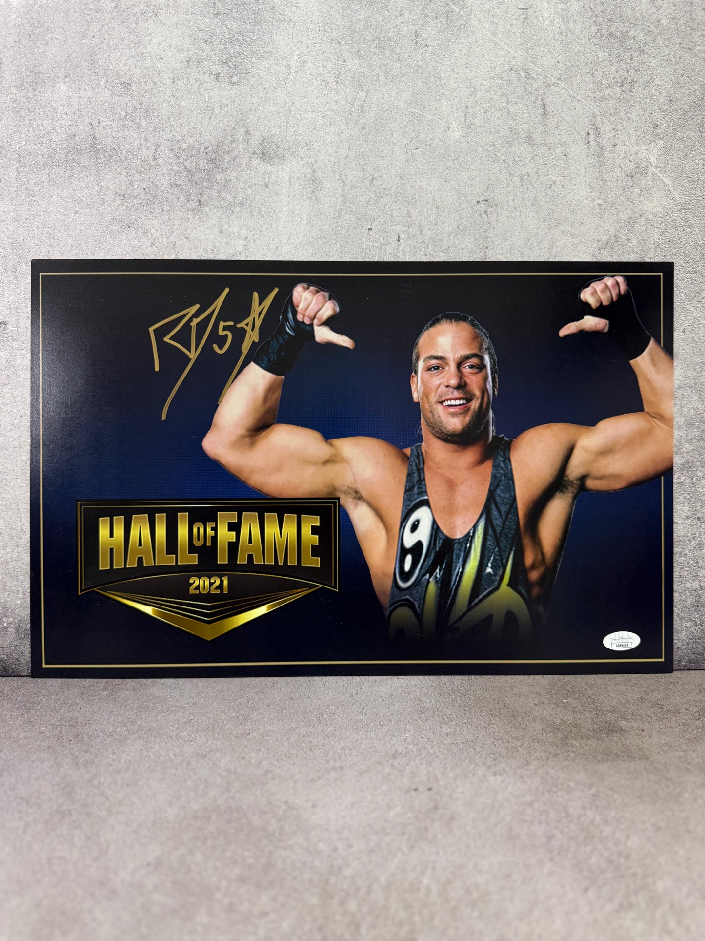 Poster firmado por Rob Van Dam JSA