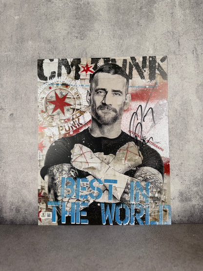 Poster firmado por CM Punk Beckett