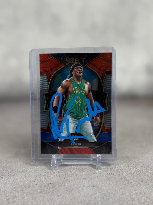 Tarjeta WWE firmada por R-Truth JSA