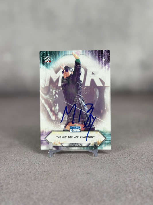 Tarjeta WWE firmada por The Miz JSA