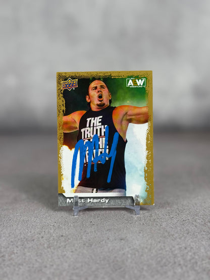 Tarjeta WWE firmada por Matt Hardy JSA