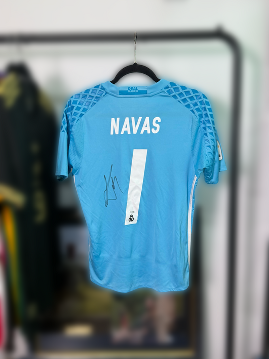 Jersey Real Madrid firmado por Keylor Navas JSA