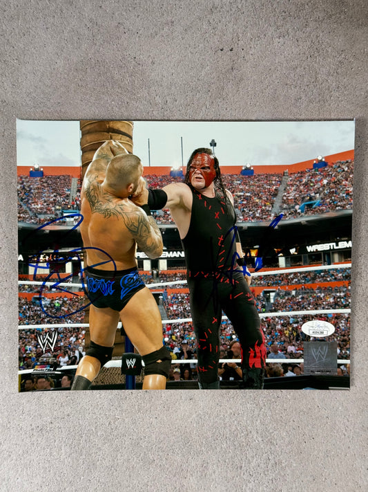 Foto firmada por Randy Orton y Kane JSA