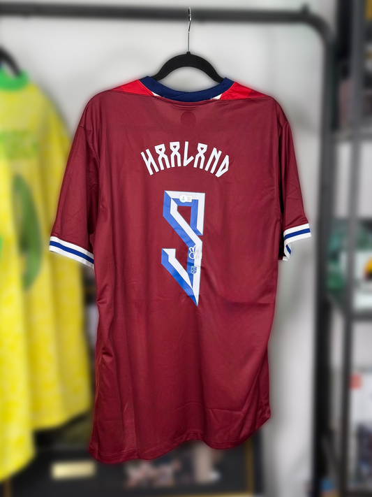 Jersey Noruega 2024/25 firmado por Haaland Beckett