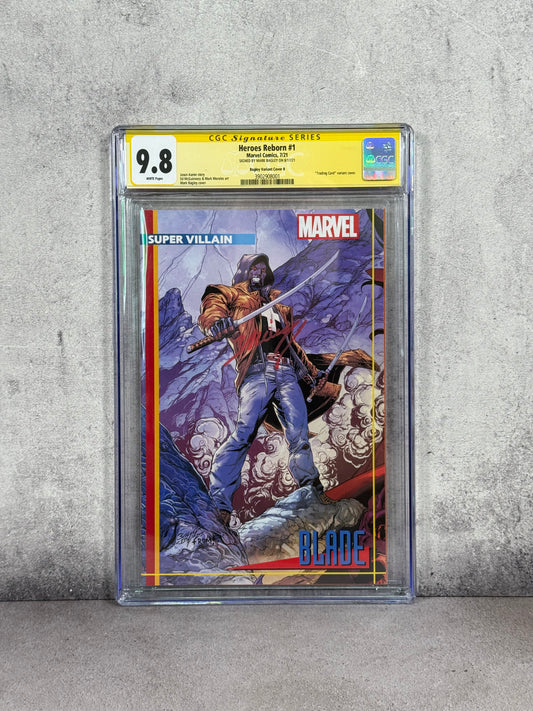 Heroes Reborn #1 (2021) Blade Variant – Firmado por Mark Bagley – CGC 9.8