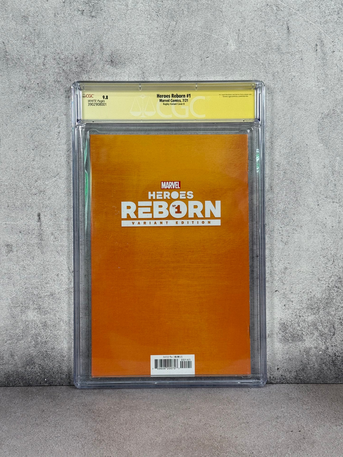 Heroes Reborn #1 (2021) Blade Variant – Firmado por Mark Bagley – CGC 9.8