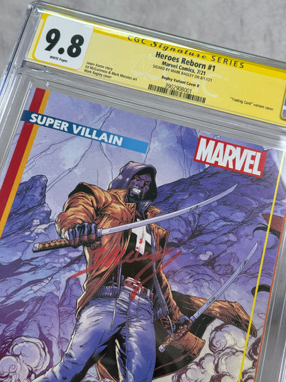 Heroes Reborn #1 (2021) Blade Variant – Firmado por Mark Bagley – CGC 9.8