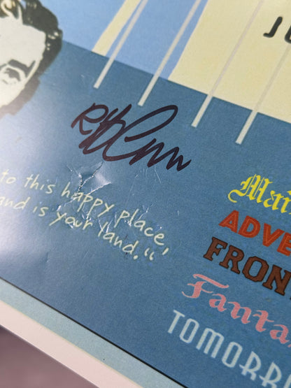 Poster Disneyland Firmado por Bob Gurr (Daño) – JSA