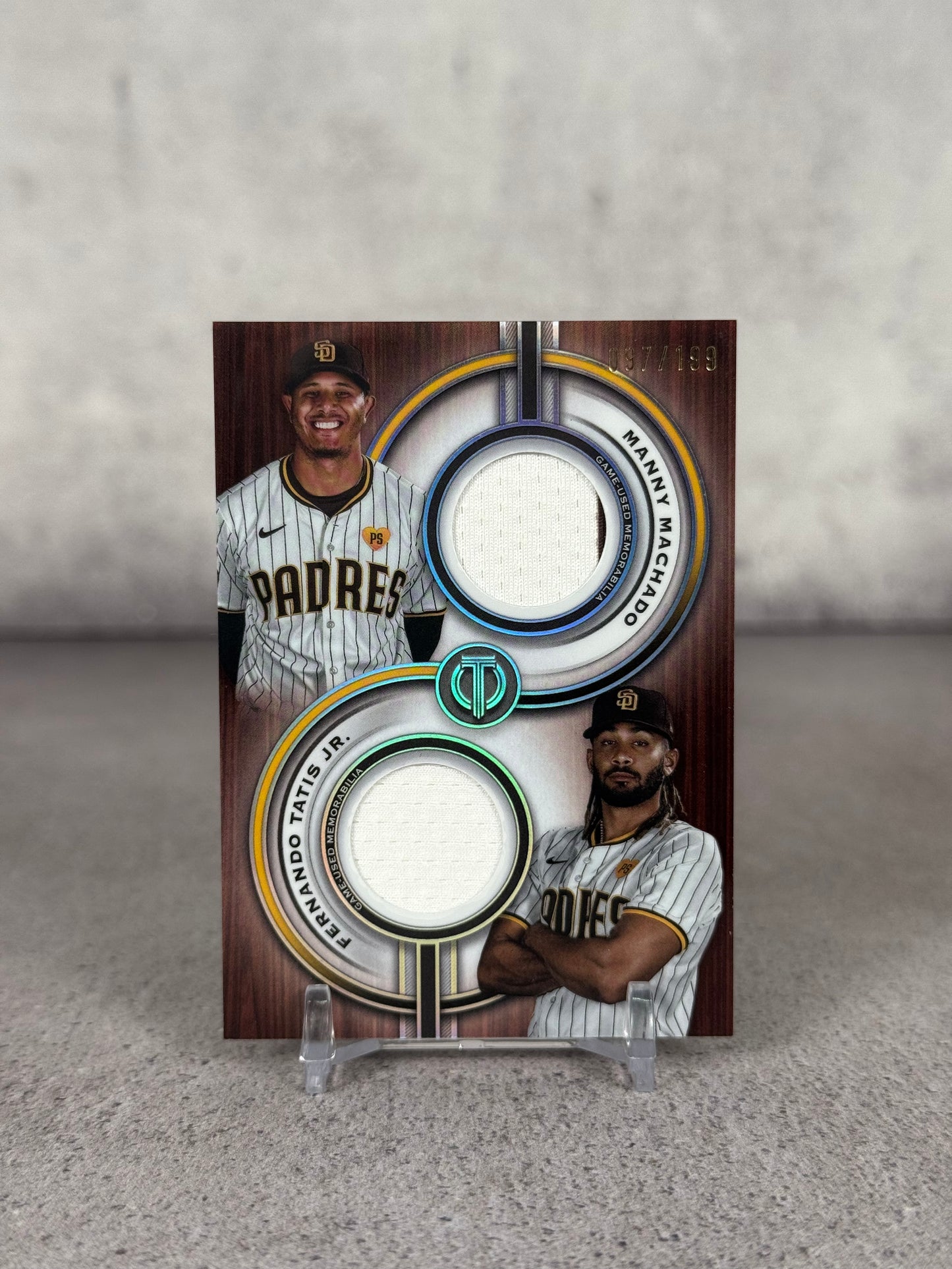 Machado & Tatis Jr Dual Relics Game Used 97/199 – Topps Tribute