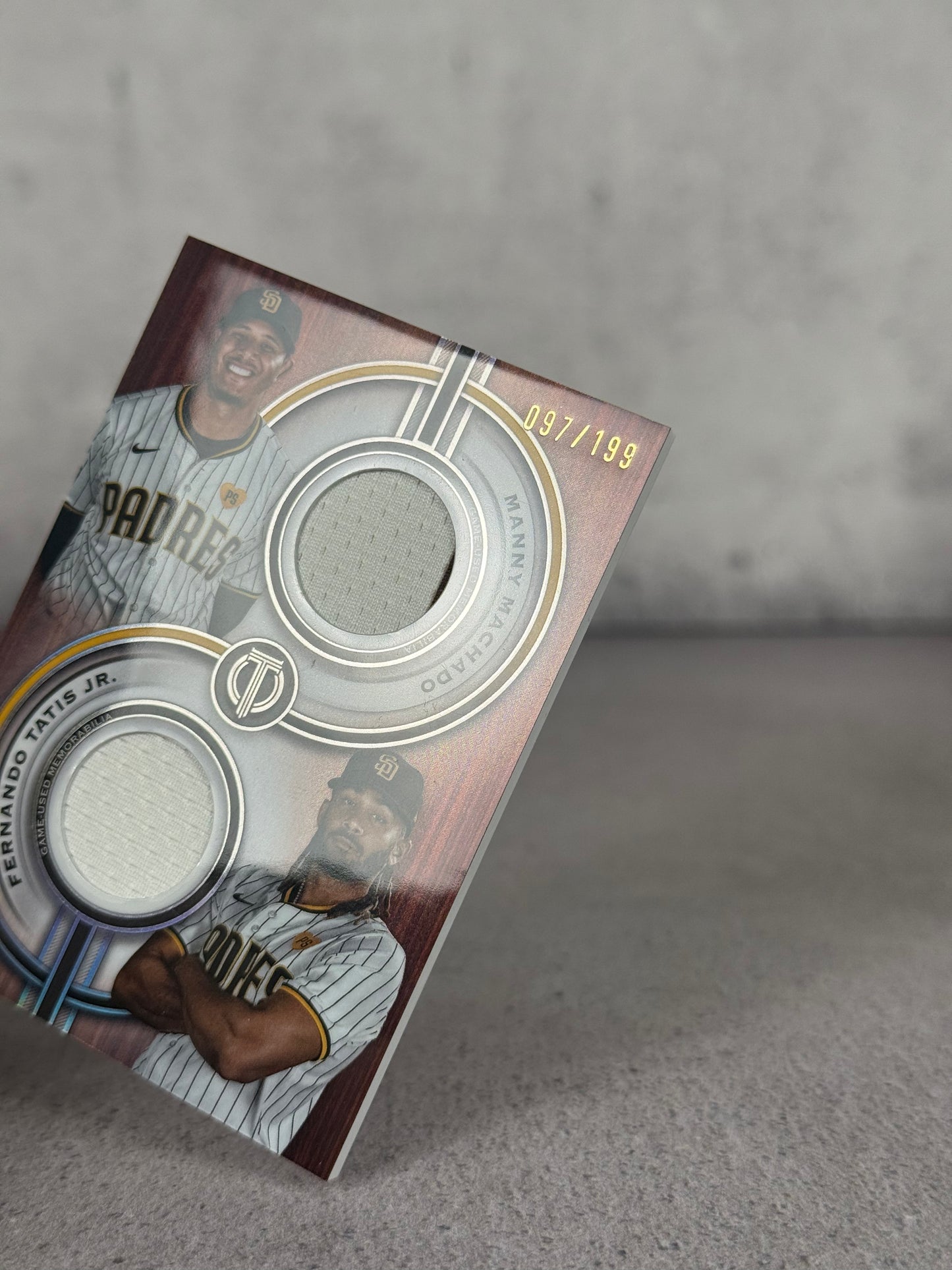 Machado & Tatis Jr Dual Relics Game Used 97/199 – Topps Tribute