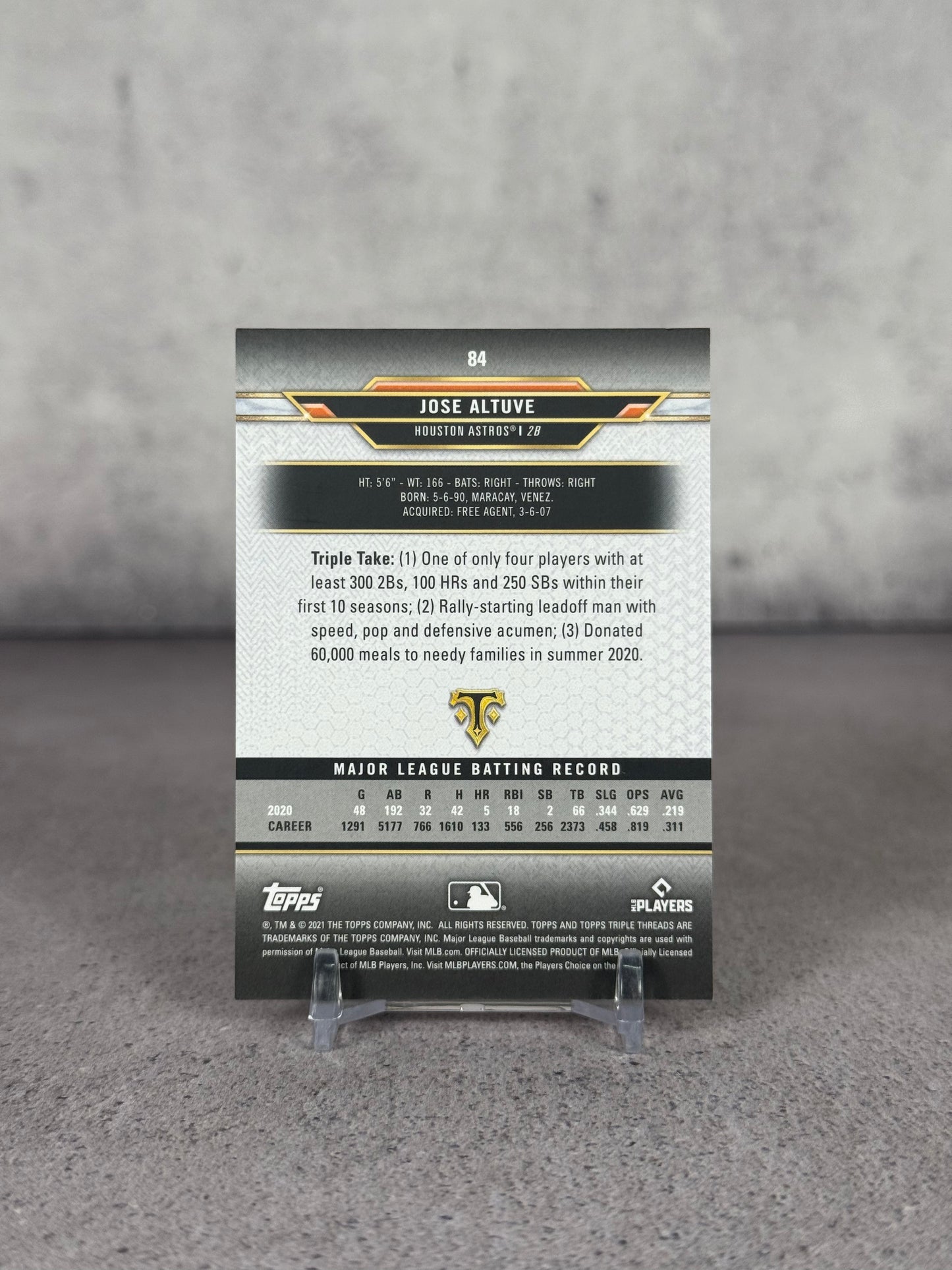 José Altuve Topps 91/99 – Baseball