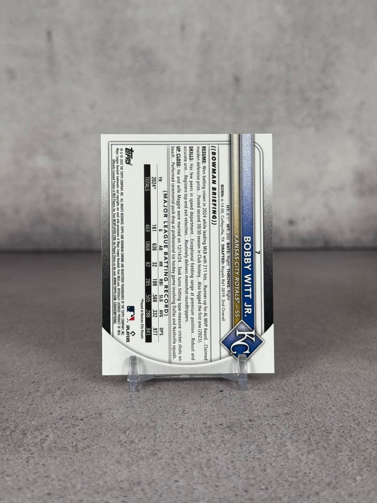 Bobby Witt Jr 99/175 – Topps Chrome