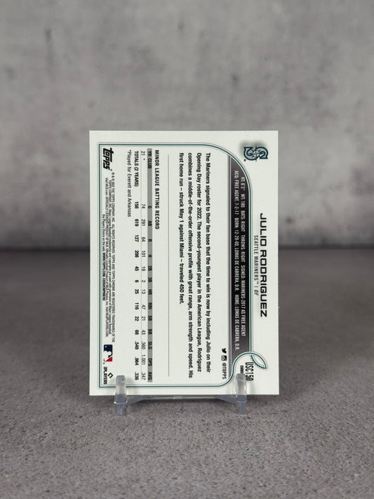 Julio Rodríguez Rookie Topps Chrome – Baseball