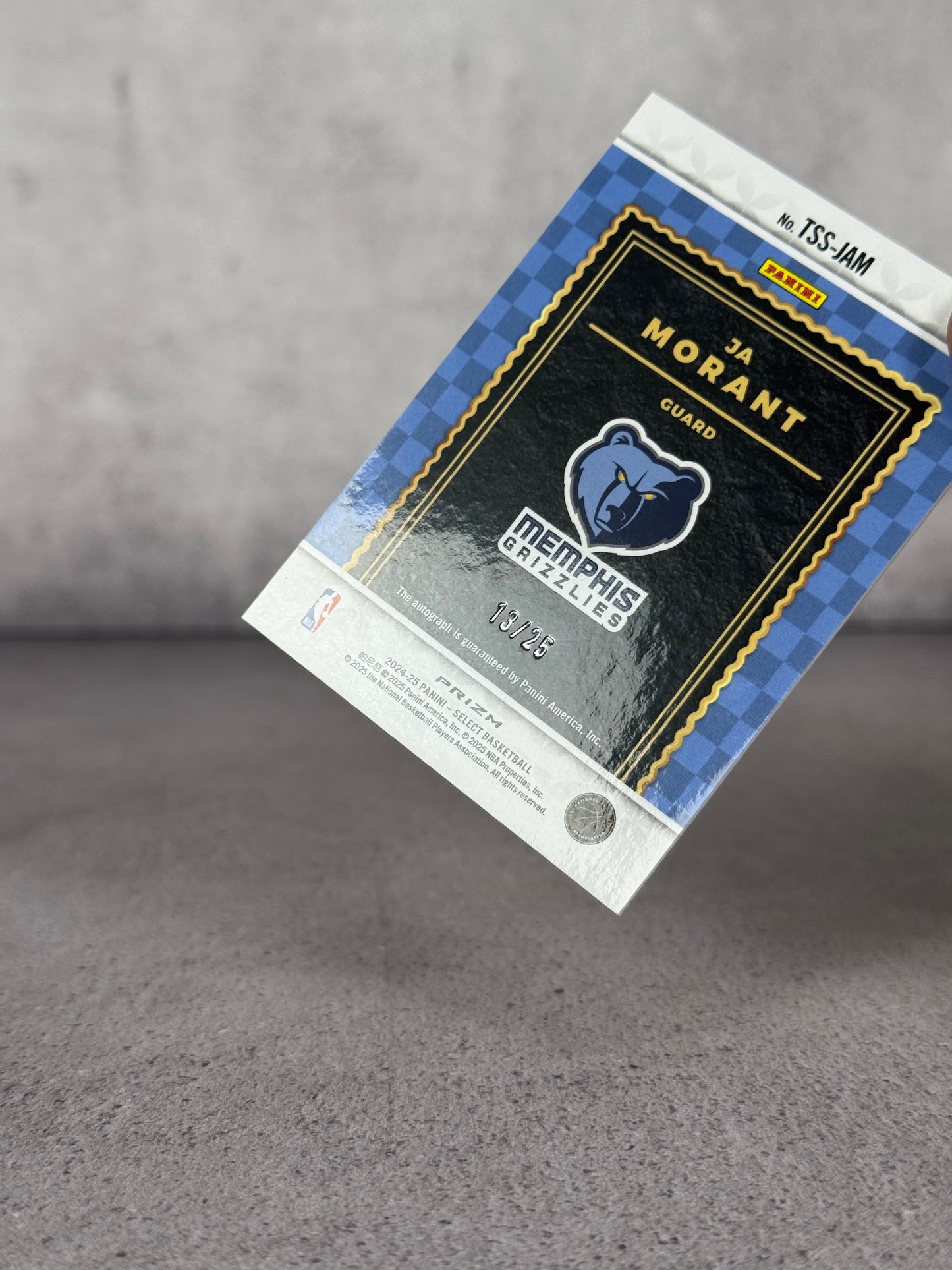 Ja Morant Auto Prizm Panini 13/25