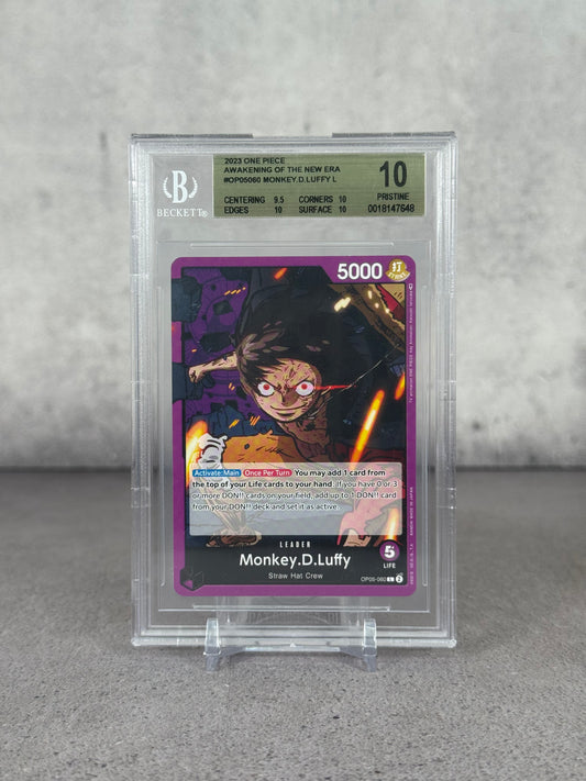 One Piece Monkey D. Luffy Awakening of the New Era 2023 – BAS 10 Pristine