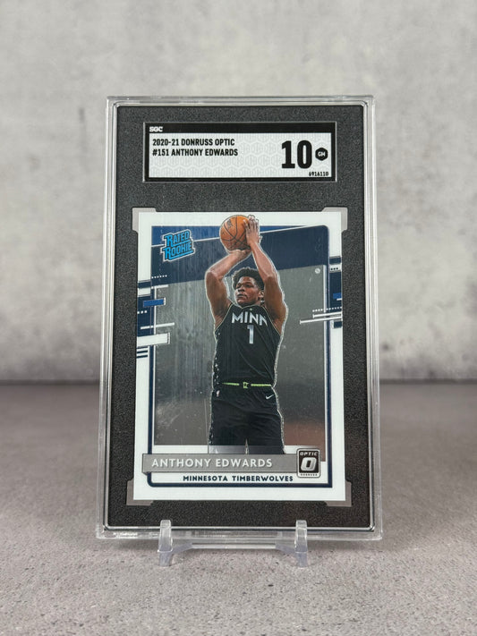 Anthony Edwards Rated Rookie Donruss Optic 2020–21 – SGC 10