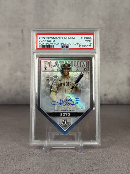 Juan Soto Auto Bowman Platinum 2022 – PSA 9